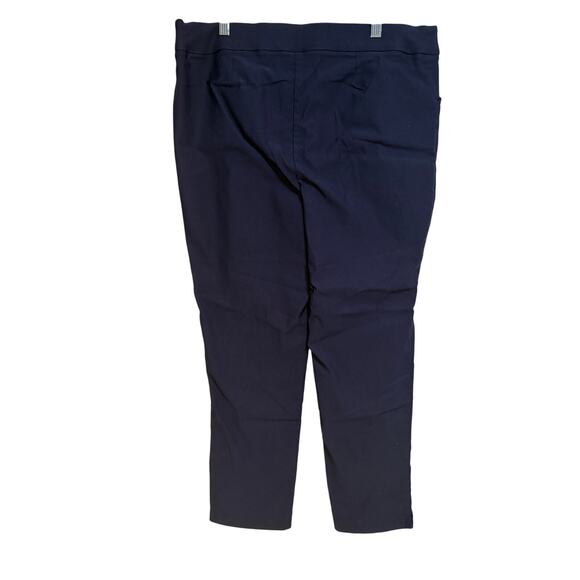 Counterparts Navy Ankle Pull On Pants SZ 16 Straight Leg Neutral Minimalist - Picture 7 of 11
